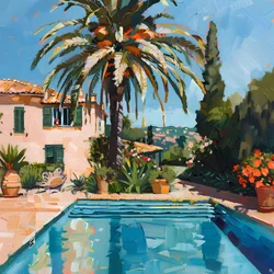 Mediterranean Poolside Villa