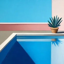 Tranquil Poolside Blues