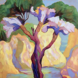 Vibrant Abstract Tree