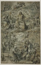 Dispute of the Holy Sacrament with the Trinity Hovering in the Sky