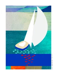 Modern Sailboat Serenity