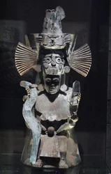 Incense Burner in the Form of the God Tlaloc, Tlahuac, Late Postclassic Period, c.1500