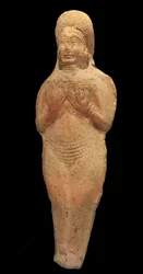Figurine of naked woman. Terracotta, Babylon, 2nd millennium BC