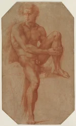Seated Male Nude, c. 1516-1520