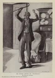 English actor Henry Irving in Arthur Conan Doyle