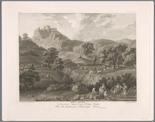 View of Roccagiovine (Suite of Six Views of the Environs of Rome)