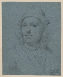 Bust Portrait of a Young Man in a Cap, Seen from the Front