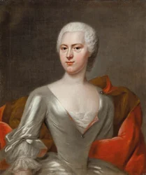 Portrait of Countess Margaretha Sophia von Hennicke, née von Schönberg, ca 1731