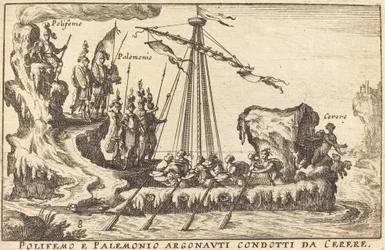 Polifemo and Palemonio Argonauts Led by Ceres