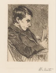 Portrait of H.W. Mouton with Book