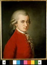 Portrait of Wolfgang Amadeus Mozart by Barbara Krafft