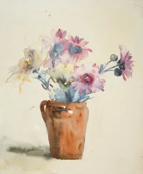 Pink Flowers in Vase