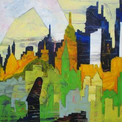 Abstract Cityscape Layers