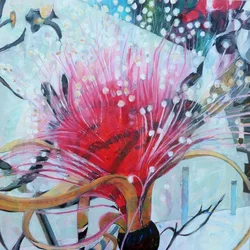 Vibrant Abstract Bloom