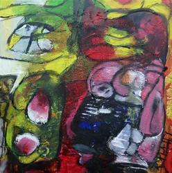Vibrant Abstract Faces