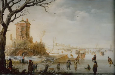 Winter Landscape with Skaters