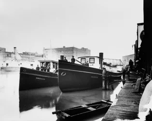 Chicago and Illinois fireboats, Chicago, Illinois, USA, c.1905 (b/w photo)