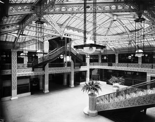 Lobby of the Rookery Building, Chicago, Illinois, USA