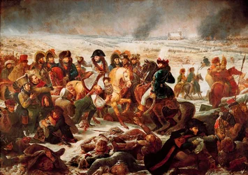 Napoleon I on the battlefield of Eylau on 9/02/1807