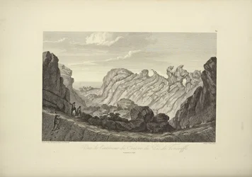 View of the Interior of the Crater of the Peak of Tenerife, Drawn by Gmelin, Illustration from 
