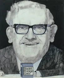 Portrait of Ronnie Barker, illustration for The Listener, 1970s