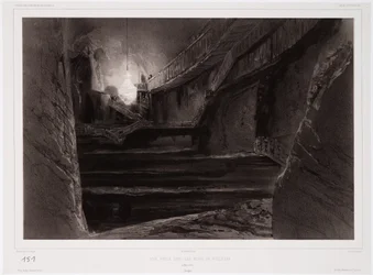 View Taken in the Mines of Wieliczka, Poland, 20th March 1840, engraved by Sabatier