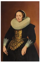 Portrait of a Lady, Three-Quarter-Length, Holding Her Girdle
