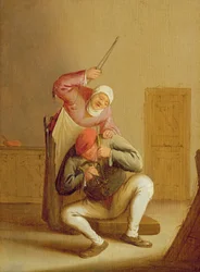 A Wife Beating Her Husband
