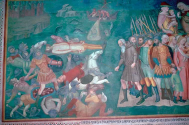 Fresco of the Israelites Crossing the Red Sea, 14th Century