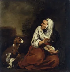Old Woman with Dog