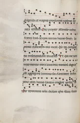 Missale: Fol. 153v: Music for Exultet, 1469