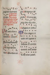 Missale: Fol. 179: Music for various ordinary prayers, 1469