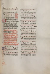 Missale: Fol. 181: Music for various ordinary prayers, 1469