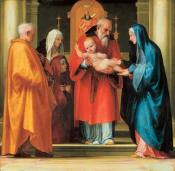 Presentation of Jesus in Temple (detail)