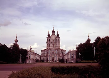 Architecture: view of the Smolny monastery