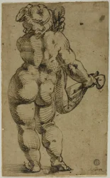 Standing Putto Seen From the Back