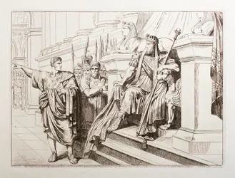 Appius Claudius appearing before Tigranes, king of Armenia