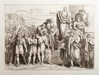 Brutus Sentences His Two Sons Titus and Tiberius to Death