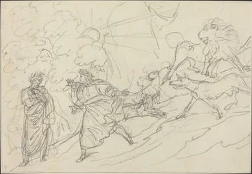 Dante Flees the Wild Beasts and Meets Virgil