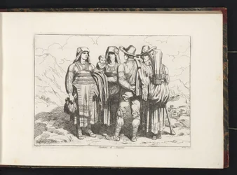 Three Women and Two Men from Sonnino