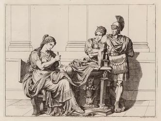 Fulvia Stabbing the Tongue of the Severed Head of Cicero, 43 BC