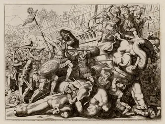 Marcus Claudius Marcellus winning a victory over the Carthaginians