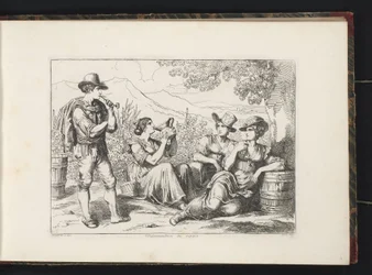 Resting wine drinkers
