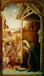 Nativity Scene, central panel from a conversano polyptych, 1475