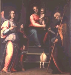 Madonna and Child with Saints Augustine, Tobias and the Archangel Raphael