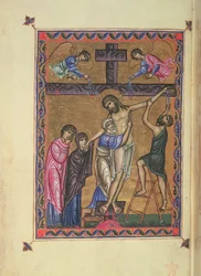 The Descent from the Cross, from the Psalter of Queen Melisende