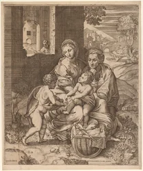 The Holy Family (La Perla) (after Raphael)