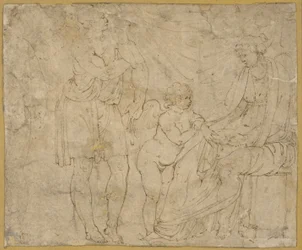 Mars(?), Venus and Cupid