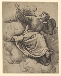 Angel Seated on a Cloud
