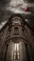 Haunted House Red Balloon